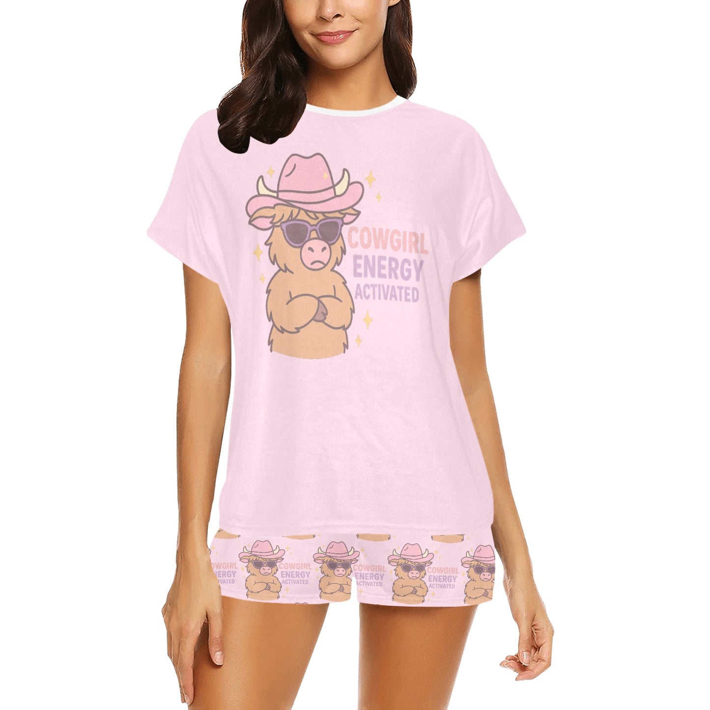 Short Pajama Set - Cowgirl Energy Activated