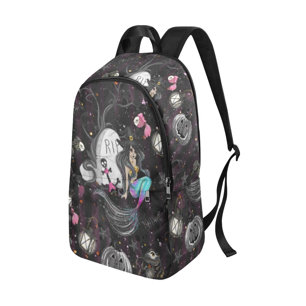 Backpack - Black Mermaid Witch