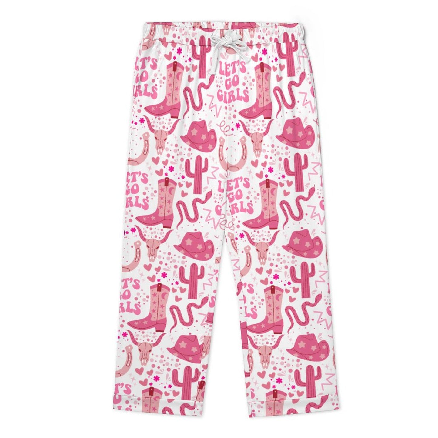 Long Pajama Set - Let's Go Girls