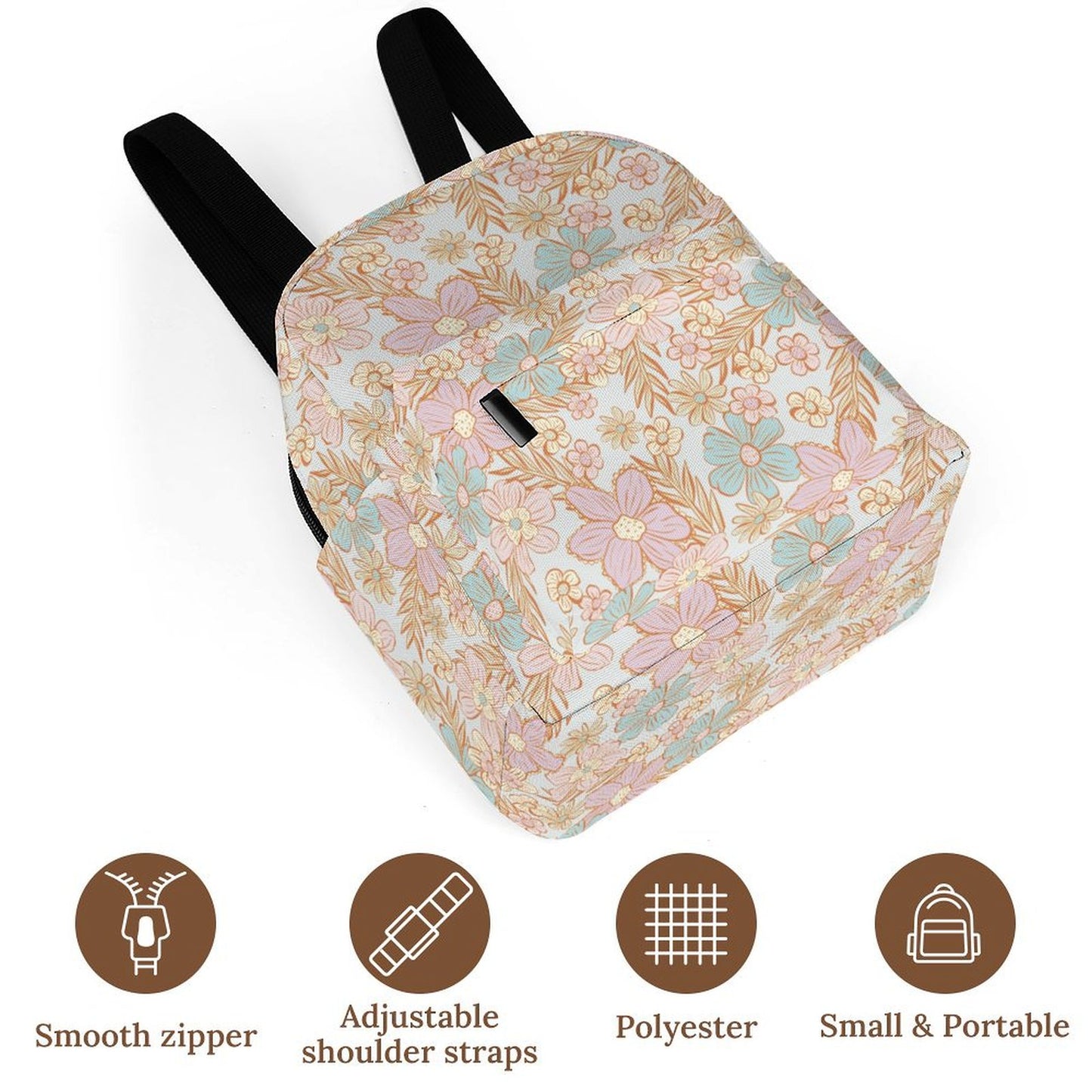 Mini Backpack - Pastel Flowers