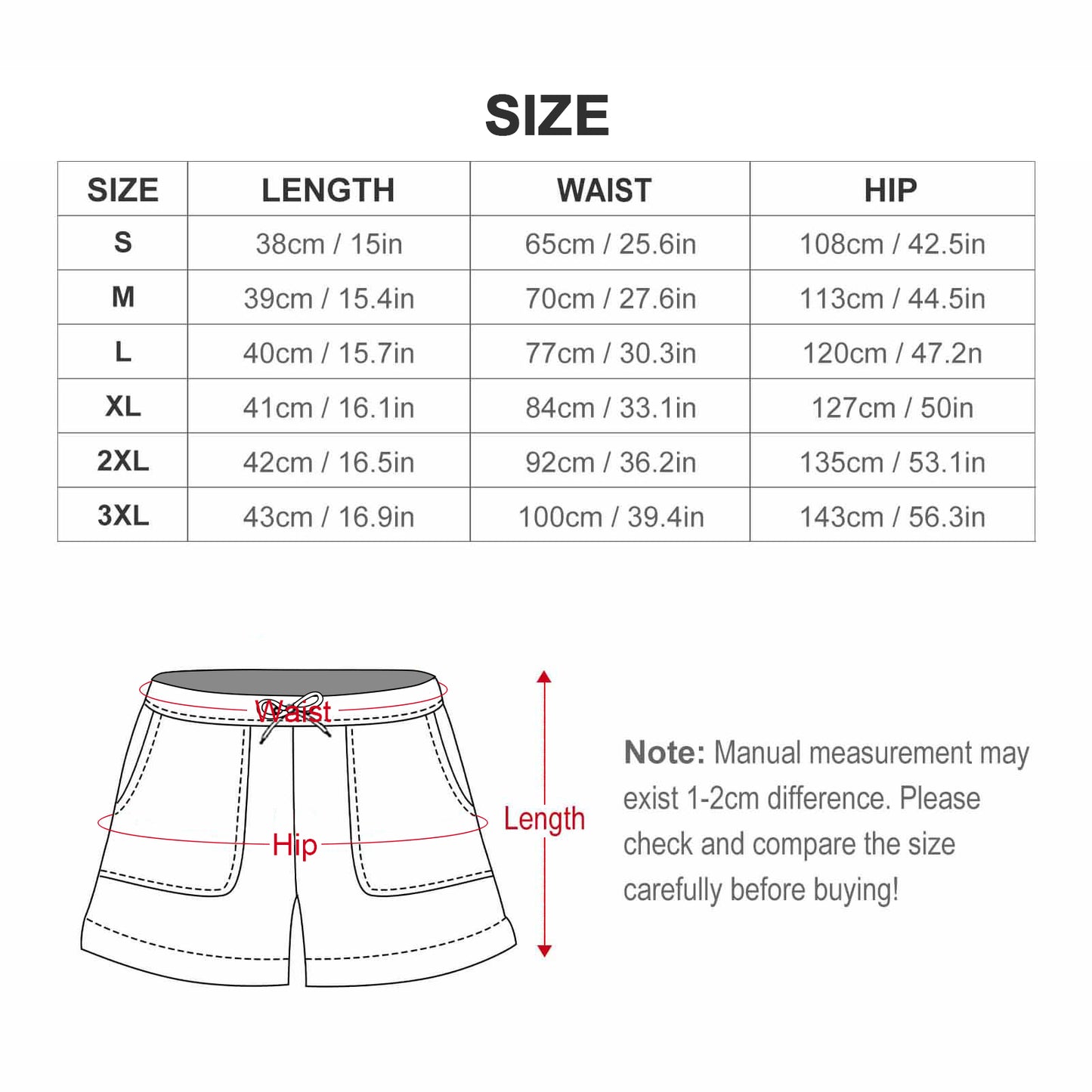 High Waisted Shorts - Blue Flower Pattern