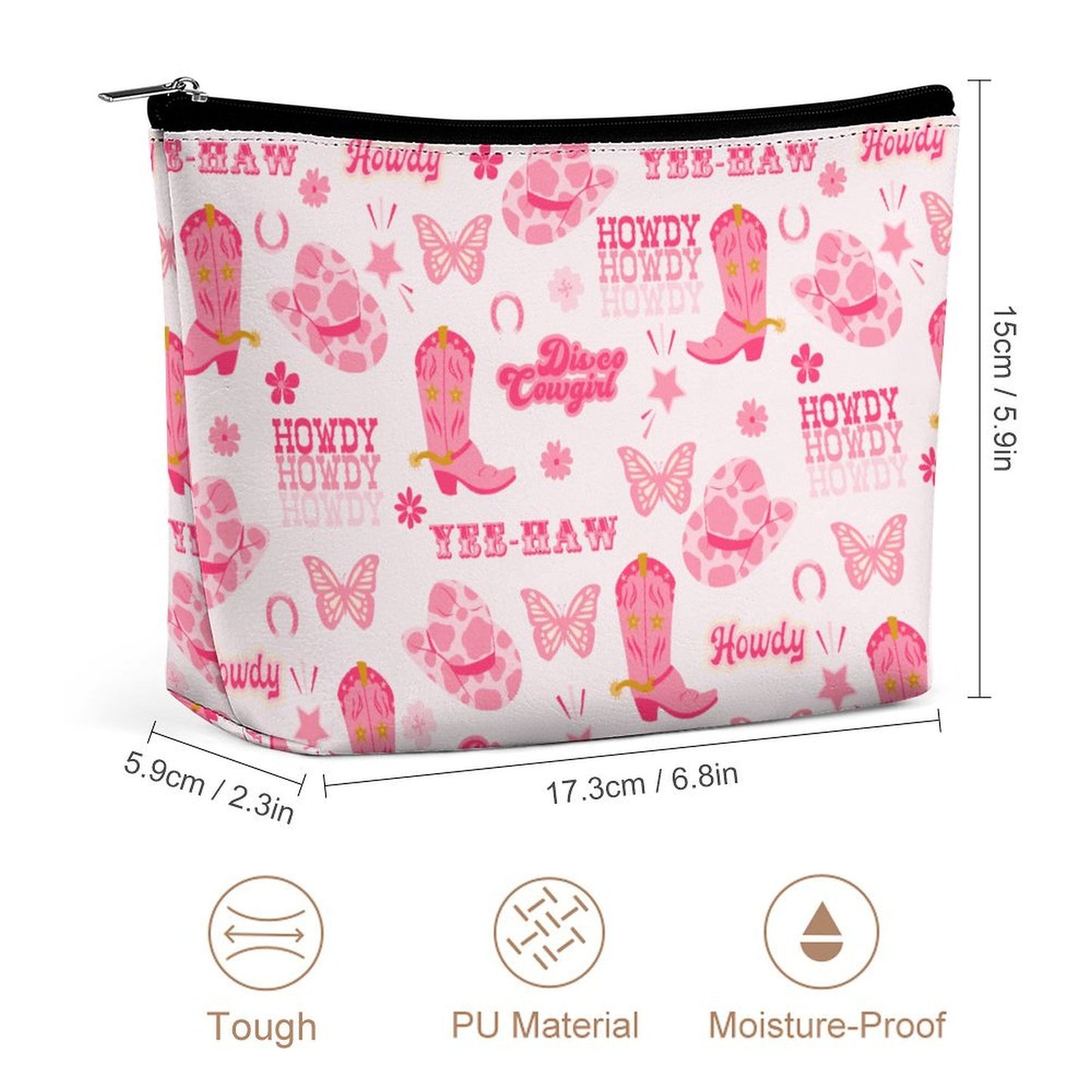 Cosmetic Bag - Cowgirl Yee Haw