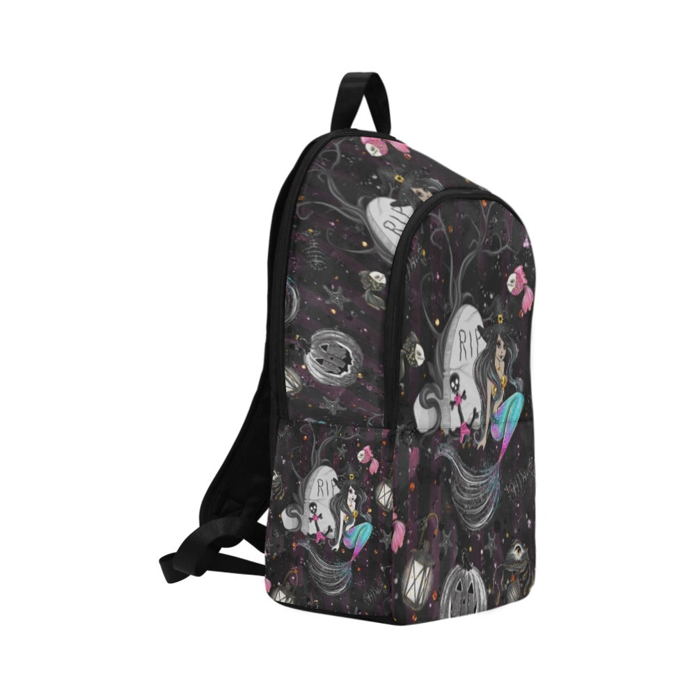 Backpack - Black Mermaid Witch