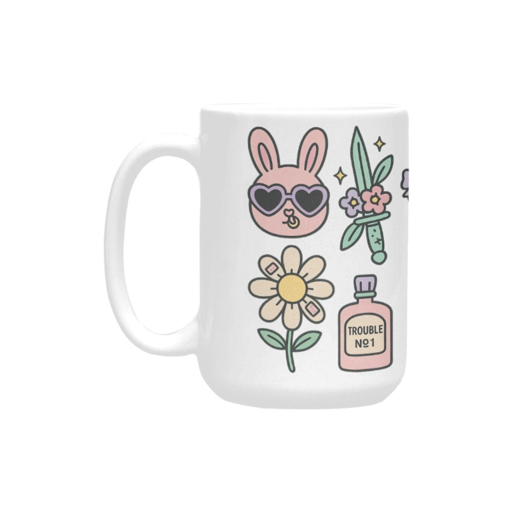 Rebel Bunnies Custom Ceramic Mug (15OZ)