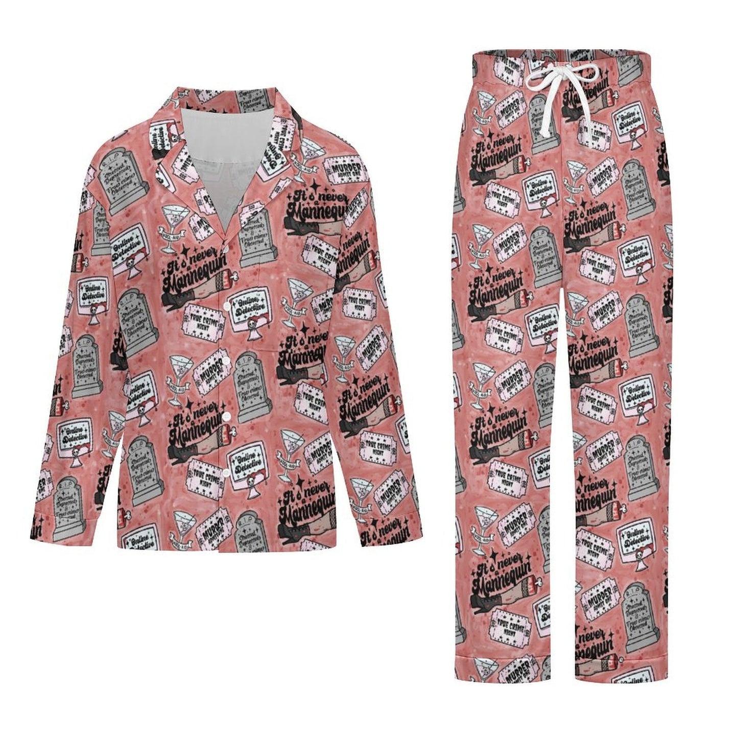 Long Pajama Set - True Crime Detective