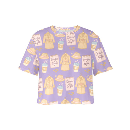 Crop Tee - Snoopin' In Style - True Crime Investigator