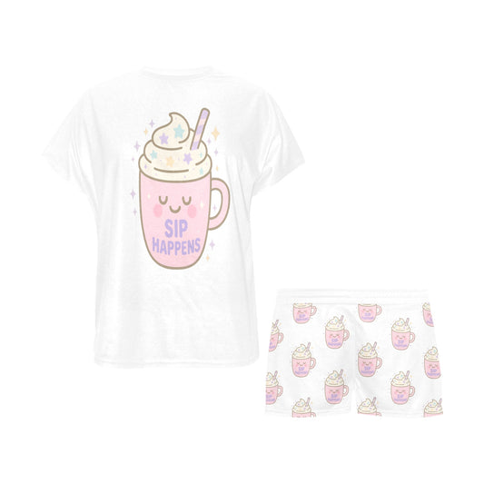 Short Pajama Set - Sip Happens