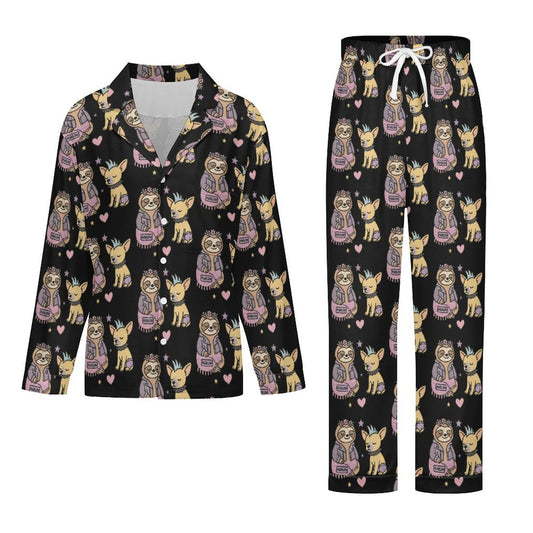 Women's pajama set Women's Cuban Collar Pajama Set