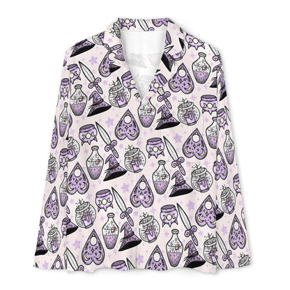 Long Pajama Set - Witchy Potions Print