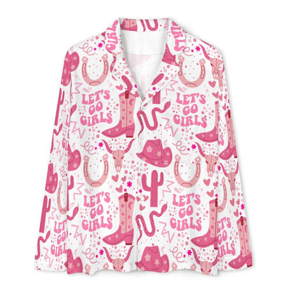 Long Pajama Set - Let's Go Girls