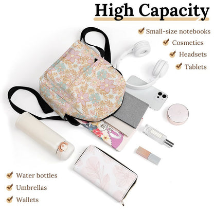 Mini Backpack - Pastel Flowers