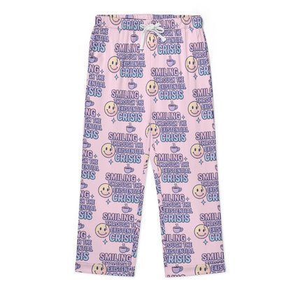 Long Pajama Sets - Smiling through the existential crisis