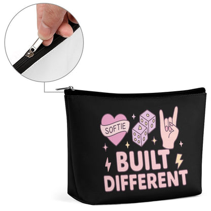 Cosmetic Bag - Black - Built Different