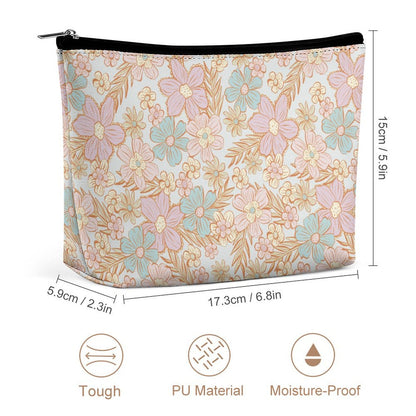 Cosmetic Bag - Pastel Floral Print