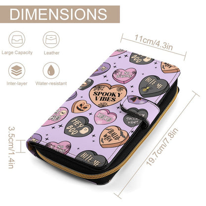 Wallet - Halloween Candy Hearts