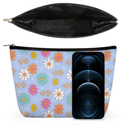 Cosmetic Bag - Blue Flower Print