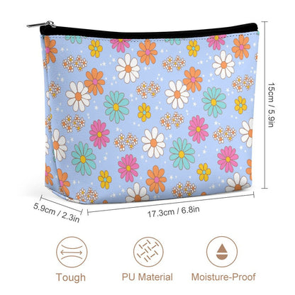 Cosmetic Bag - Blue Flower Print