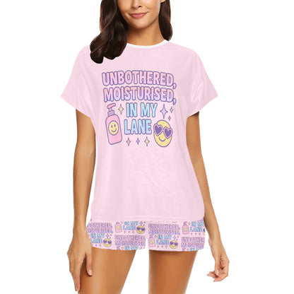 Short Pajama Set - Unbothered, Moisturized, In My Lane