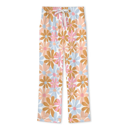 Long Pajama Set - Big Flower Print