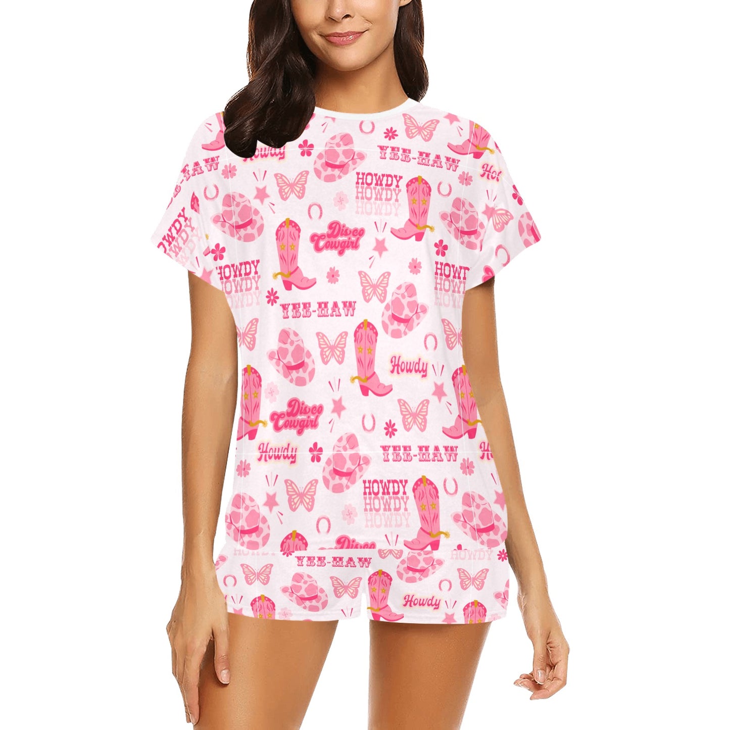 Short Pajama Set - Cowgirl Yee Haw