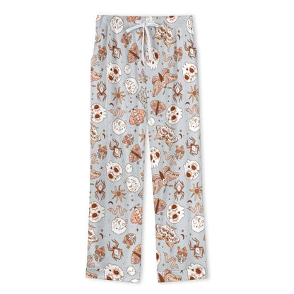 Long Pajama Set - Pastel Blue Butterfly Print