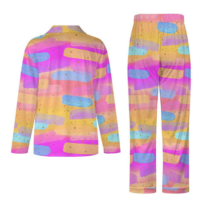 Long Pajama Set - Bright Pink