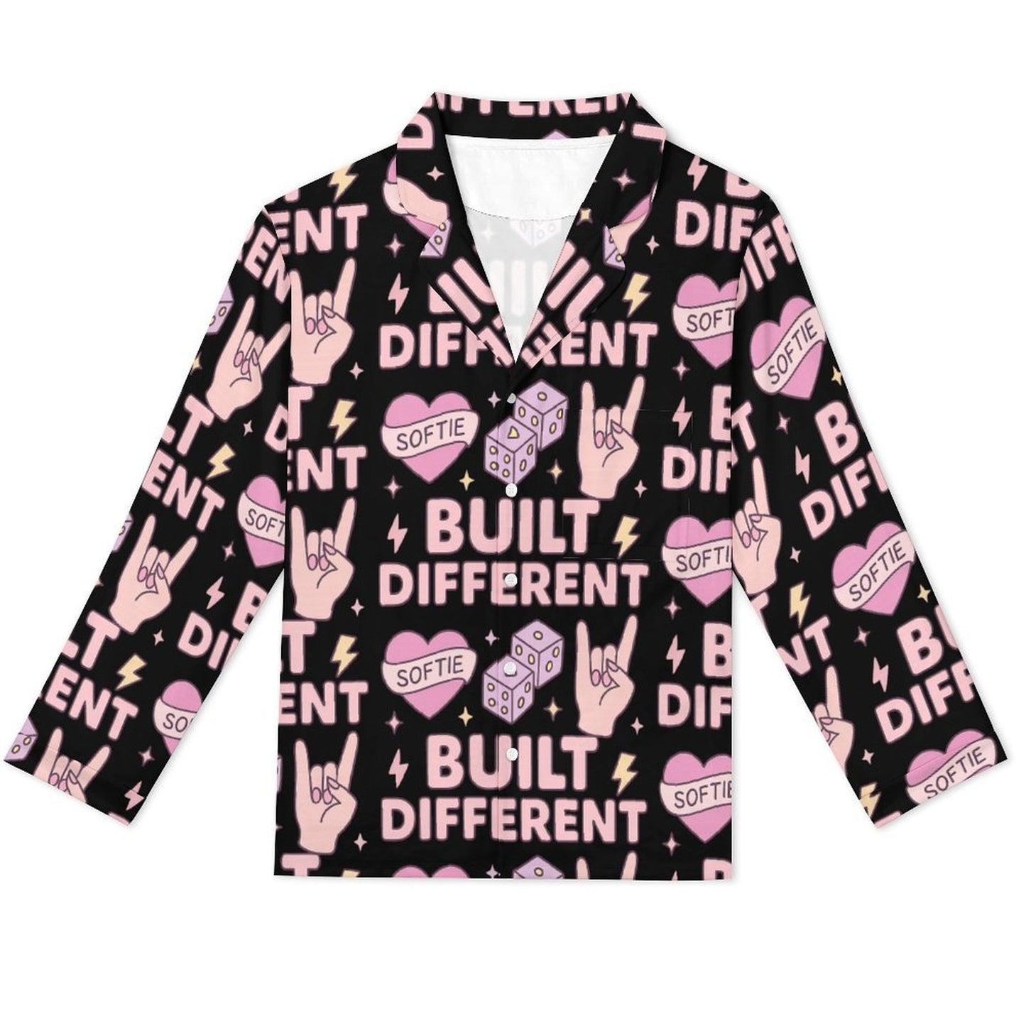 Long Pajama Set - Black - Built Different