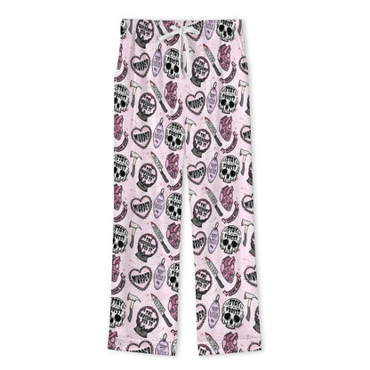 Long Pajama Set - Light Pink True Crime Junkie