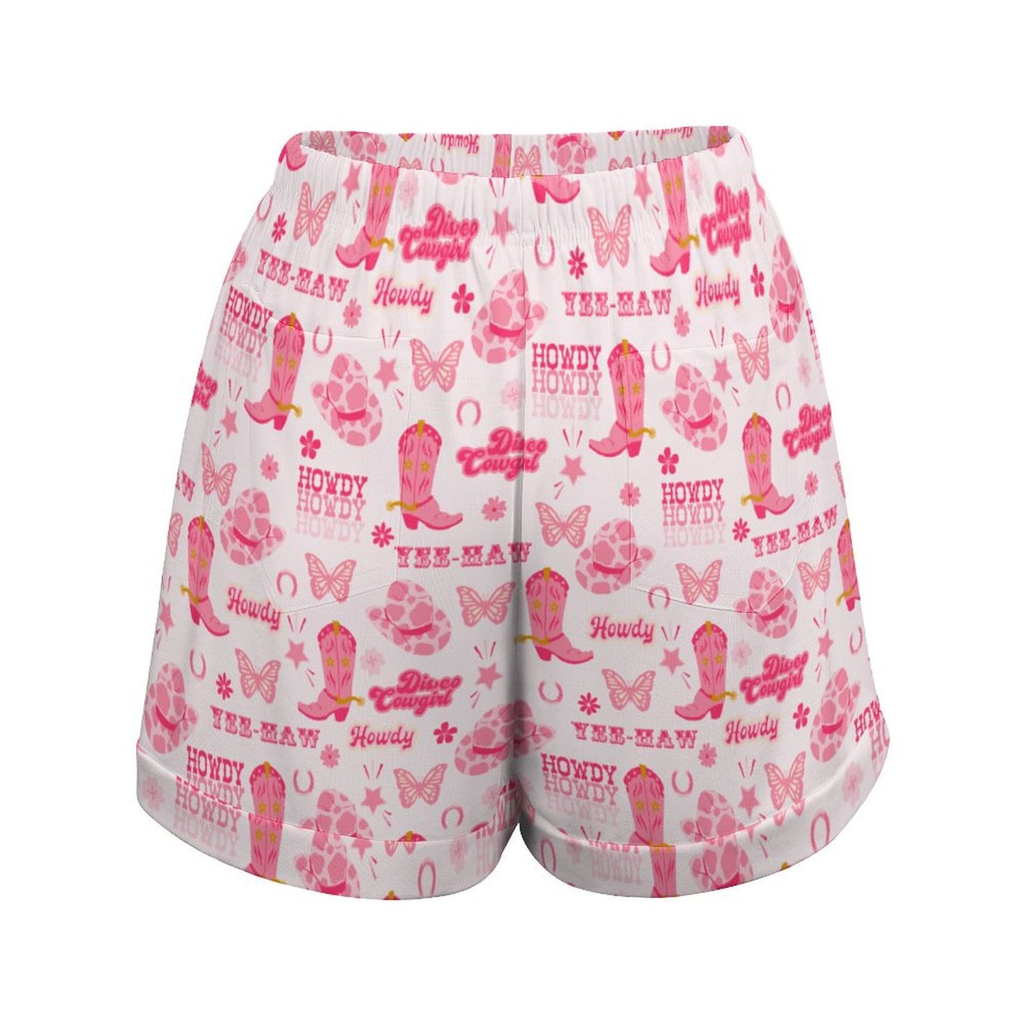 High Waisted Shorts - Cowgirl Yee Haw
