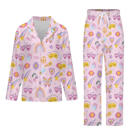 Long Pajama Set - Cutesy Sleep Print