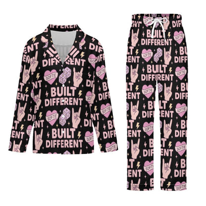 Long Pajama Set - Black - Built Different