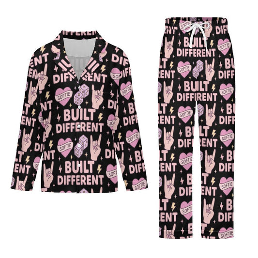Long Pajama Set - Black - Built Different