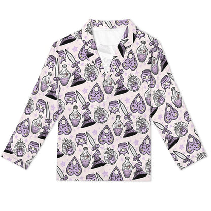 Long Pajama Set - Witchy Potions Print