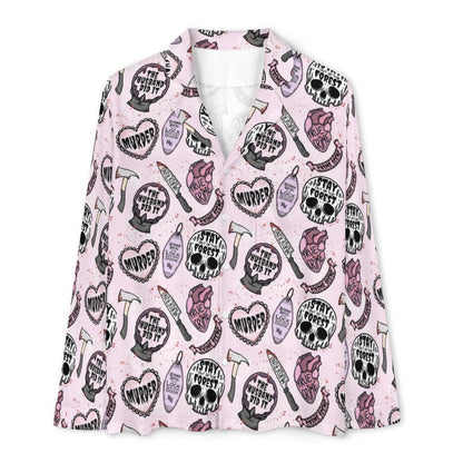 Long Pajama Set - Light Pink True Crime Junkie