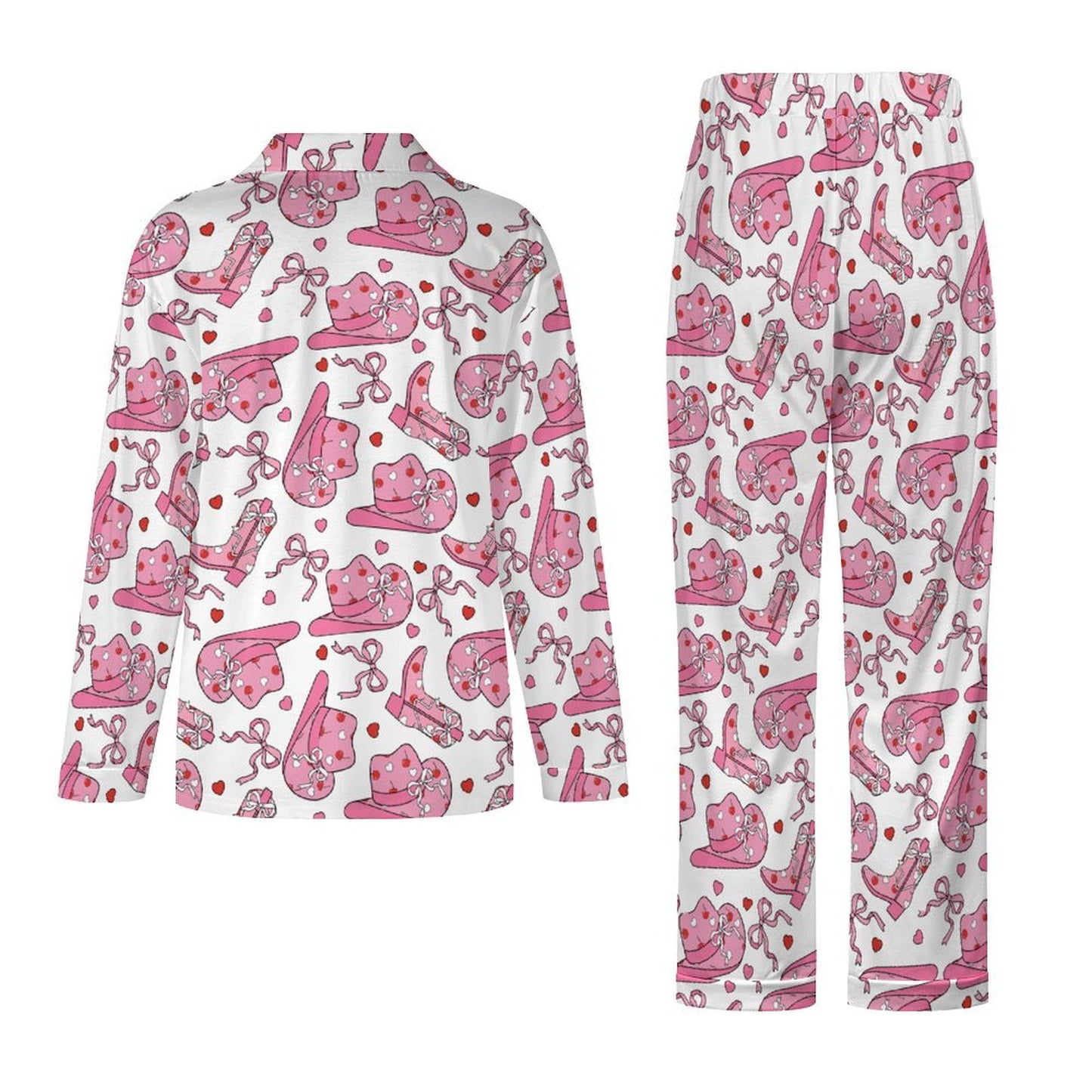 Long Pajama Set - Cowgirl Print