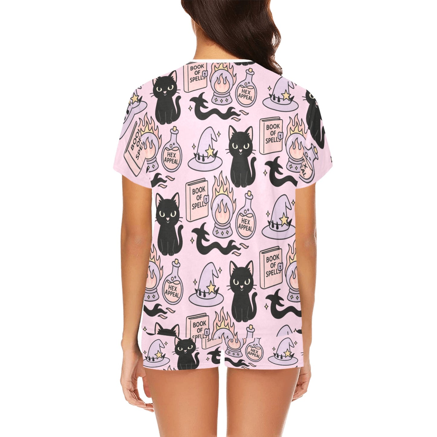 Short Pajama Set - Hex Appeal - Pastel Pink