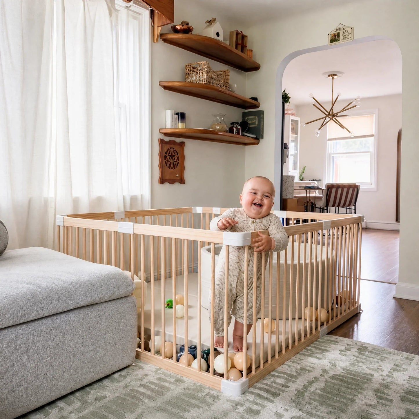 Grovi Baby Gate Playpen