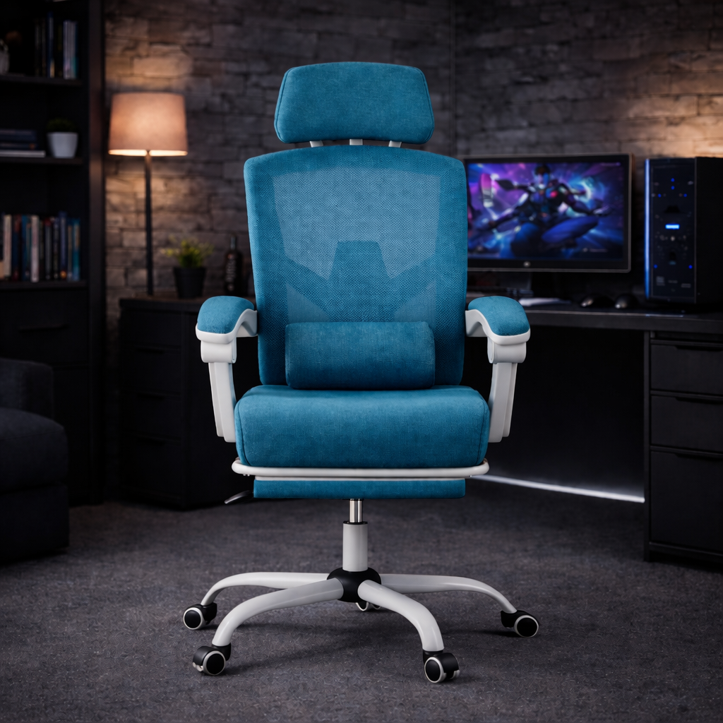 Ergonomic Office Chair with Lumbar and Headrest Support