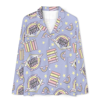 Long Pajama Set - Books Over People