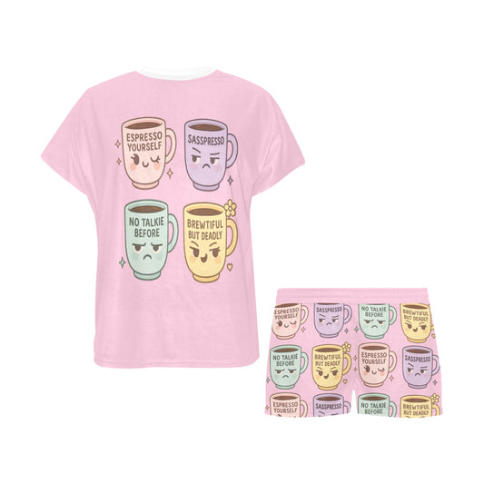 Short Pajama Set - Sassy Cups