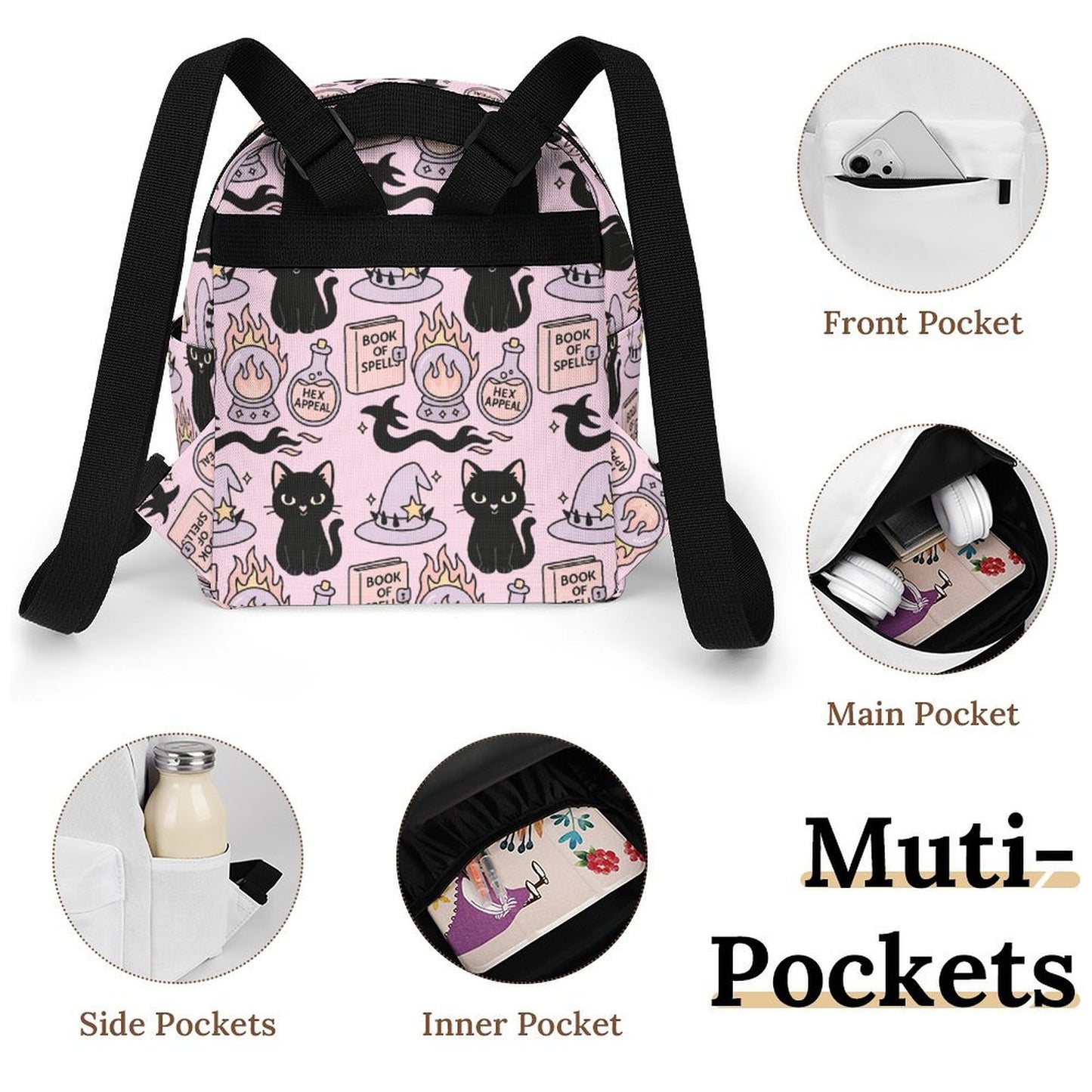 Mini Backpack - Pastel Pink - Hex Appeal
