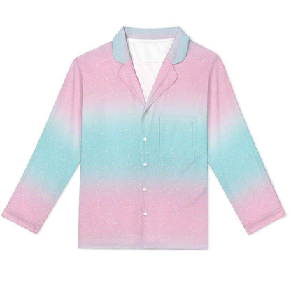 Long Pajama Set - Pastel Wave