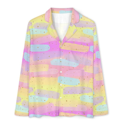 Long Pajama Set - Pastel Paints Print