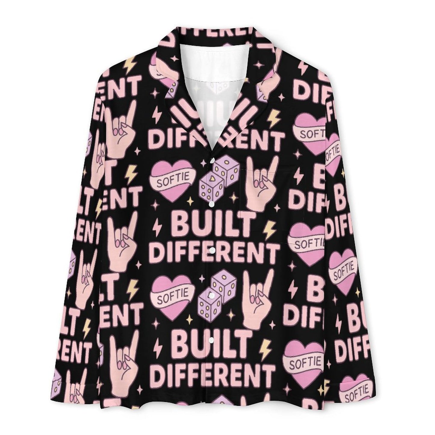 Long Pajama Set - Black - Built Different