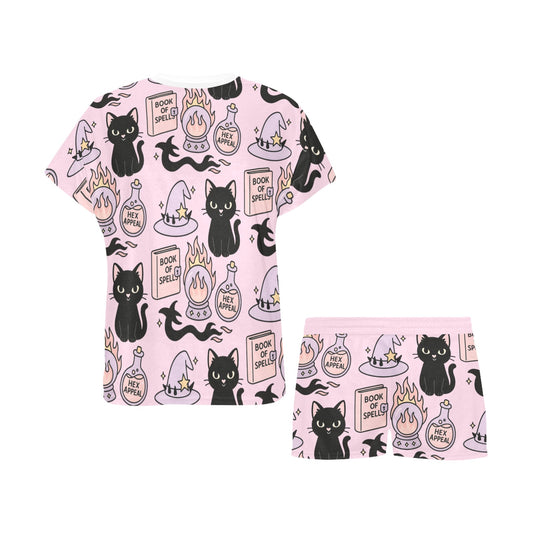 Short Pajama Set - Hex Appeal - Pastel Pink