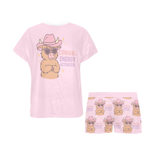 Short Pajama Set - Cowgirl Energy Activated