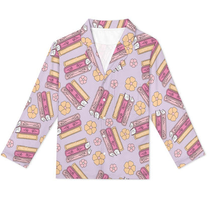 Long Pajama Set - Book Lover
