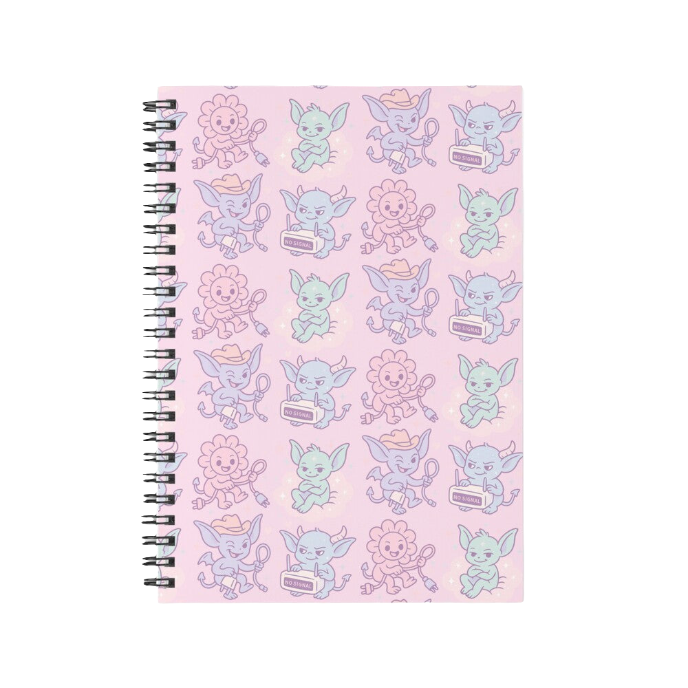 Spiral Notebook - Cutesy Tech Gemlins