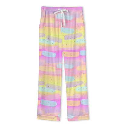 Long Pajama Set - Pastel Paints Print