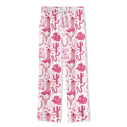 Long Pajama Set - Let's Go Girls